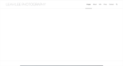 Desktop Screenshot of leahleephotography.com